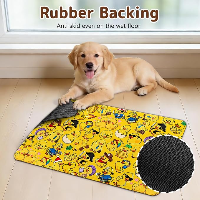 Dog Food Mat for Bowls, Absorbent Quick Dry Dog Cat Mats for Food and Water - Image 5