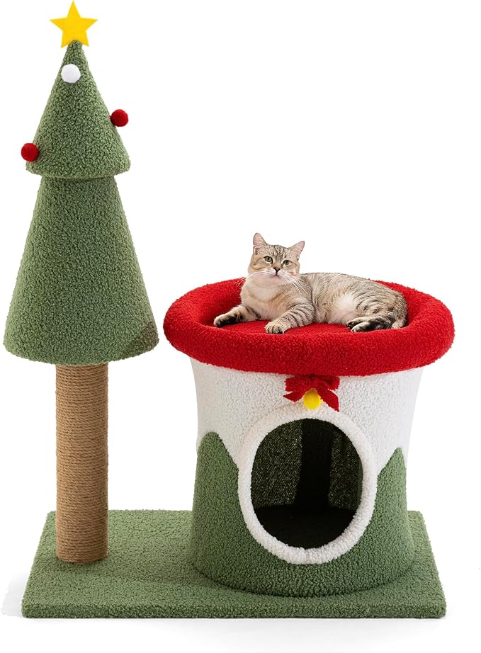 COSIEST 30in Christmas Cat Tree - Image 8
