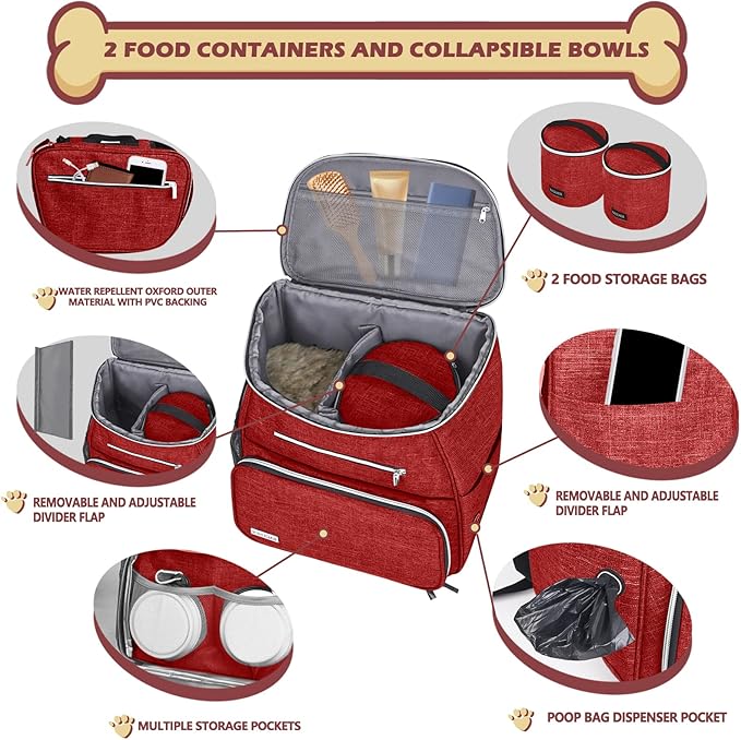 BAGLHER 丨Dog Travel Bag Backpack, Airline Approved Pet Supplies Backpack - Image 2