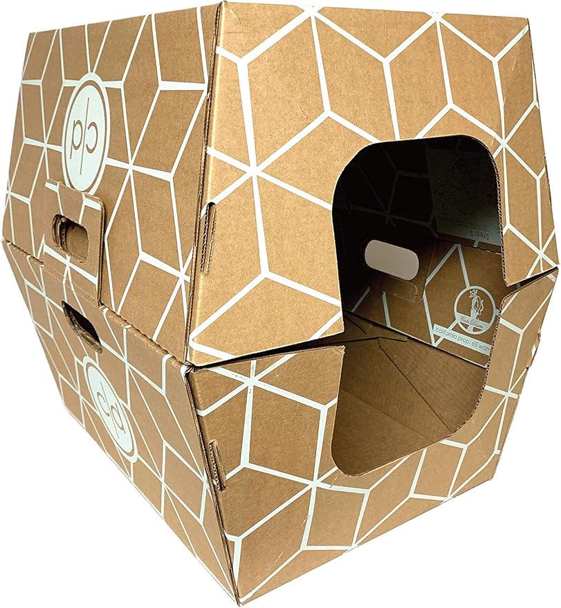 Cats Desire Disposable Litter Box No Plastic Solution w/ Low Entry & Enclosed - Image 10