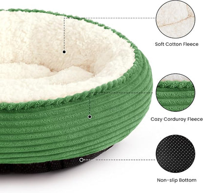 Love's cabin Round Donut Cat and Dog Cushion Bed, 20in Pet Bed - Image 2