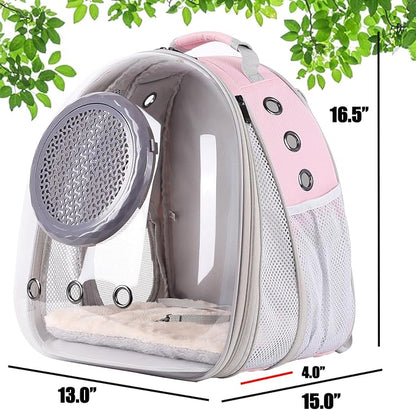 Cat Backpack Carrier, Space Capsule Astronaut Clear Bubble Front Extension to - Image 2