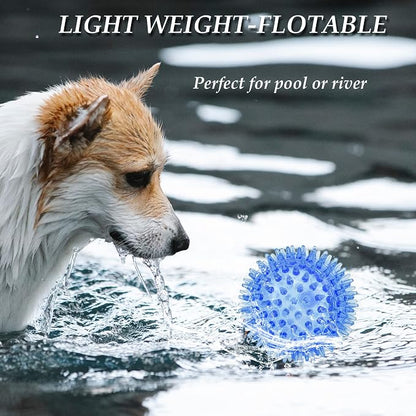 6pack Squeaky Dog Toys Spiky Dog Balls Cleans Teeth and Promotes Dental and Gum - Image 5