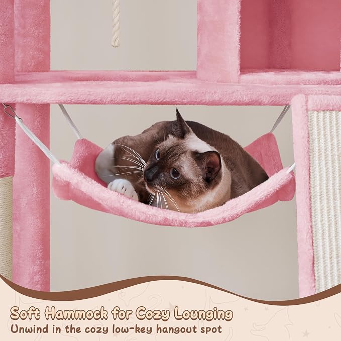 Yaheetech 63.5″ H Cat Tree, Cat Furniture - Image 8