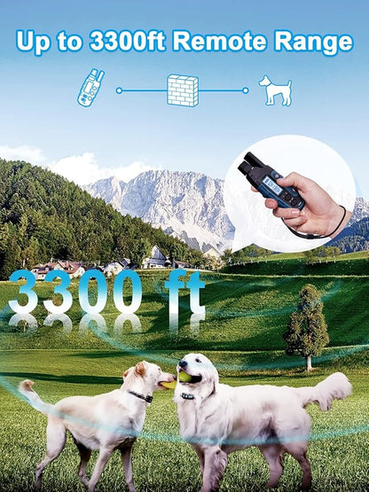 Bousnic Dog Shock Collar 2 Dogs - 3300 ft Waterproof Training Collar - Image 2