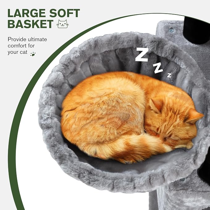 MUTICOR 66 Inches Multi-Level Large Cat Tree Tower - Image 3
