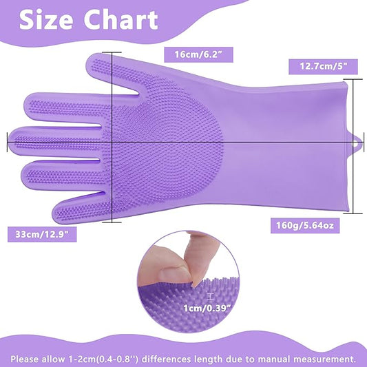 Pet Grooming Gloves—Heat Resistant Dog Washing Gloves - Image 2
