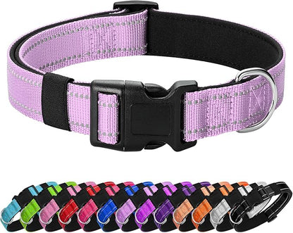 Reflective Dog Collar Padded by Penseepet