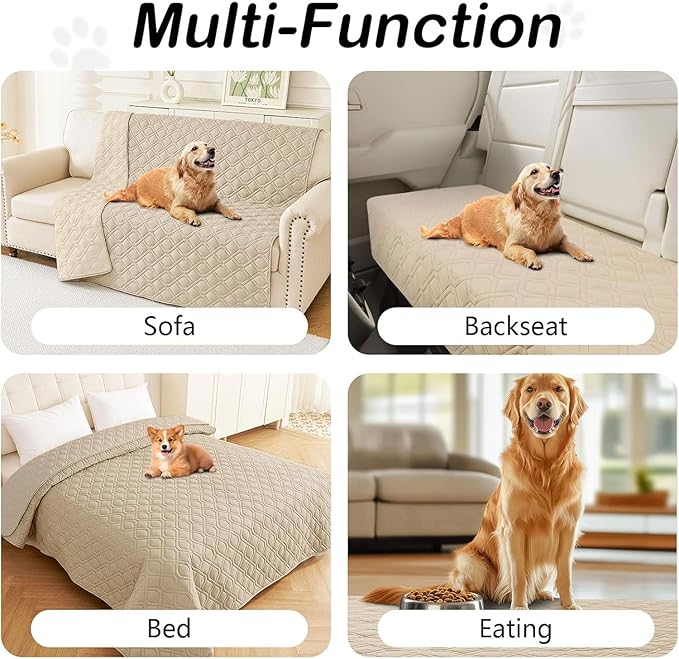 hyha Waterproof Dog Bed Blanket, Soft Pet Blankets, Waterproof Couch Cover - Image 6