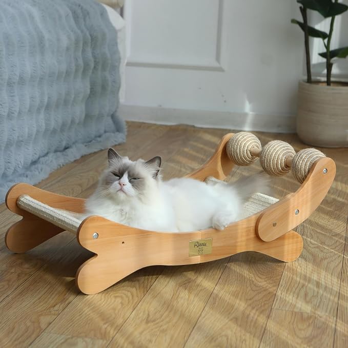 Cat Scratcher with Sisal Ball, Durable Cat Beds with Hammock by Unknown