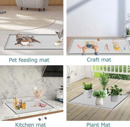 Cat Litter Mat for Litter Box, Silicone Large Cat Litter Trapping Mat - Image 6