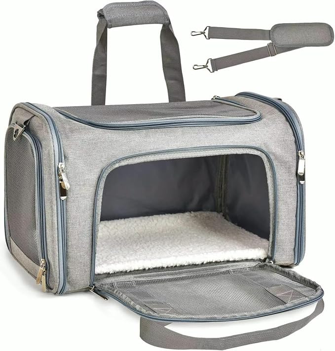 Pet Travel Carrier Bag – Airline Approved Soft-Sided Dog & Cat Carrier - Image 8