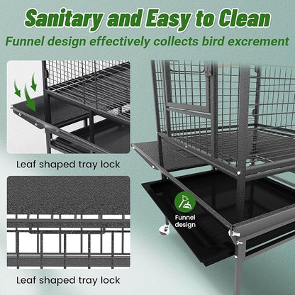 82 Inch Bird Cage, BOINN Bird Flight Cages - Image 7