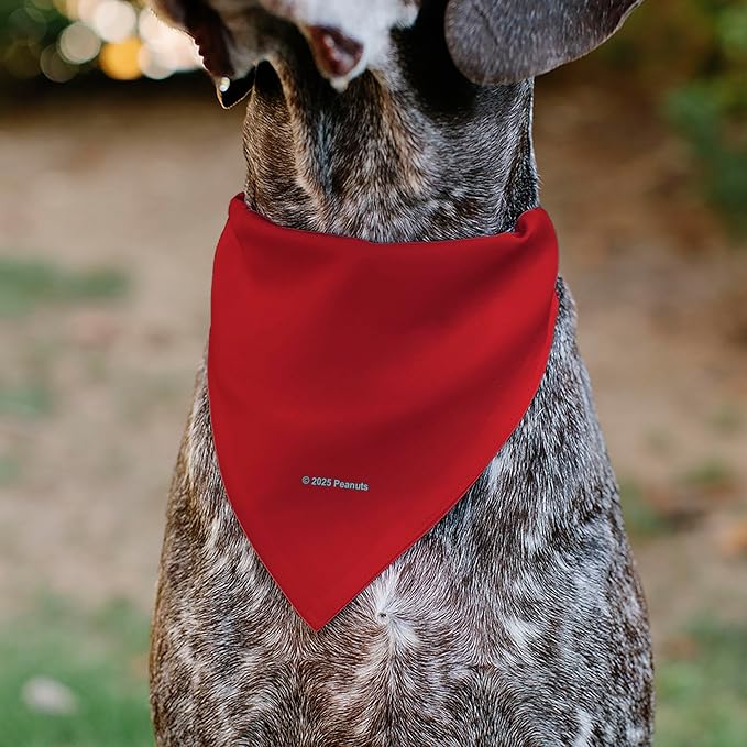 Peanuts Pet Bandana Snoopy Smiling Face Pose Red Slip On Collar Bandana Only - Image 5
