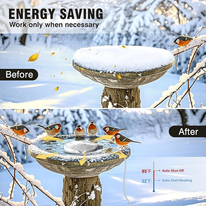 Bird Bath Heater for Outdoors in Winter, 120W Birdbath Heaters for Outdoor Bird - Image 5
