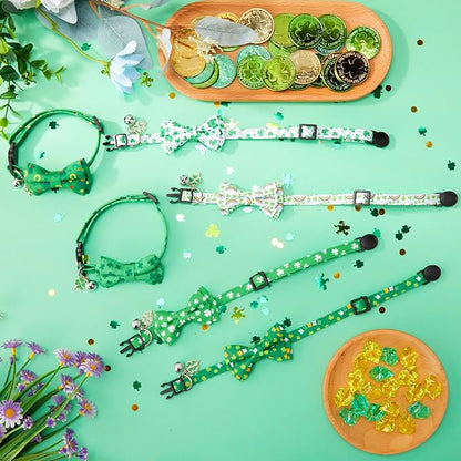 Hsei 6 Pcs St. Patrick's Day Cat Collar Bulk - Image 6
