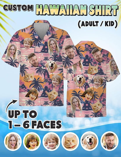 Custom Hawaiian Shirt with Face Photo Picture - Image 4