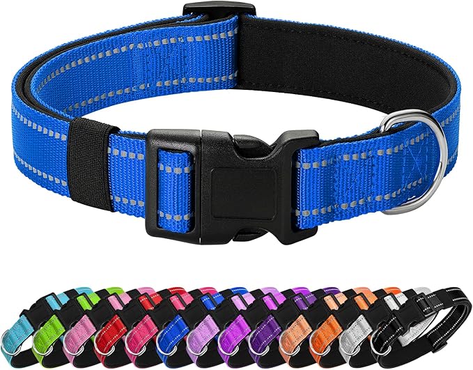 Reflective Dog Collar Padded by Penseepet