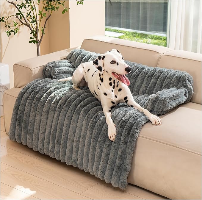 Avont Dog Bed Mat for Couch, Warm Fluffy Calming Sofa Topper Furniture by Avont