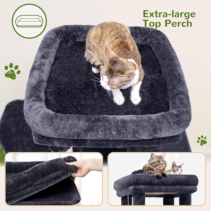 Globlazer Cat Tower for Indoor Cats, Heavy Duty Cat Trees for Large Adult Big - Image 2