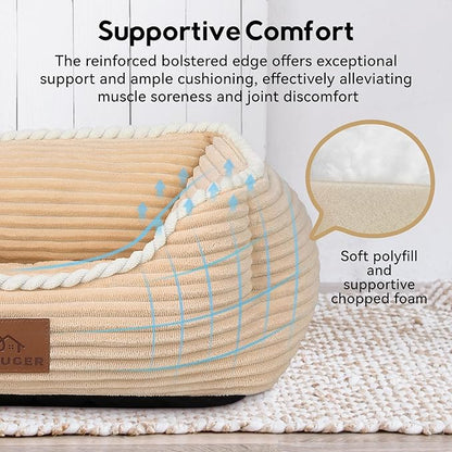 Rectangle Cat Dog Bed for Large Medium Small Pets Indoor Outdoor Machine - Image 3