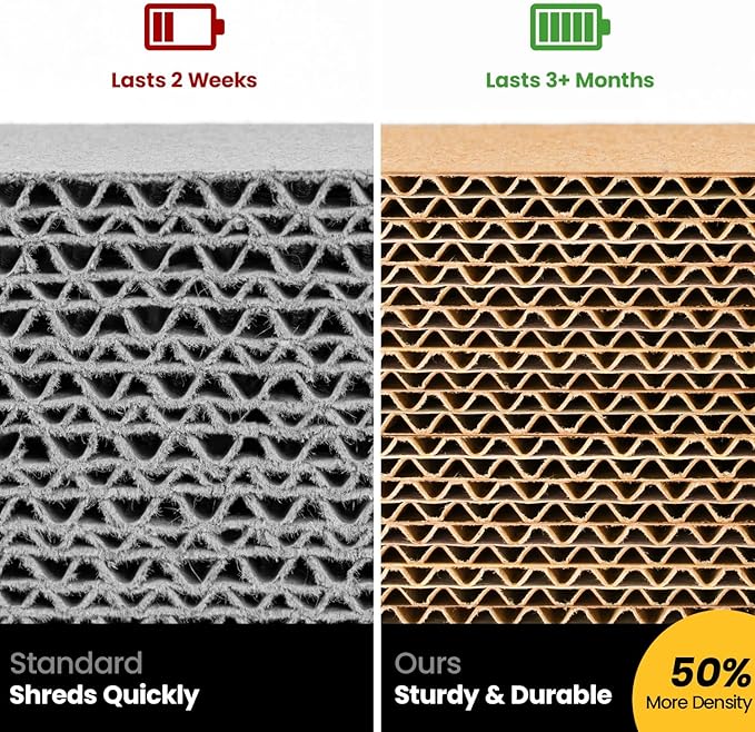 Cat Scratcher, Durable Scratch Pad, Corrugated Cardboard Scratching Board - Image 3