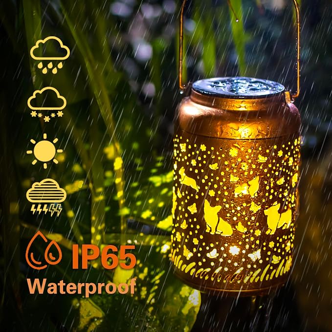 Corgi Dog Solar Lanterns Outdoor Hanging Waterproof Solar Lights Dog Gifts - Image 7