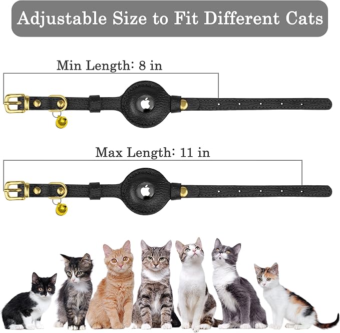 OOPSDOGGY Leather AirTag Cat Collar - Image 4