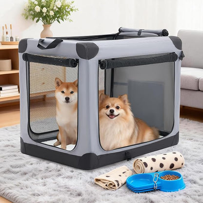 Dog Travel Crate 42 Inch, Portable Soft-Sided Travel Carriers - Image 2
