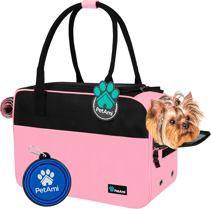 PetAmi Dog Purse Carrier for Small Dogs, Airline Approved Soft Sided Pet Carrier by PetAmi