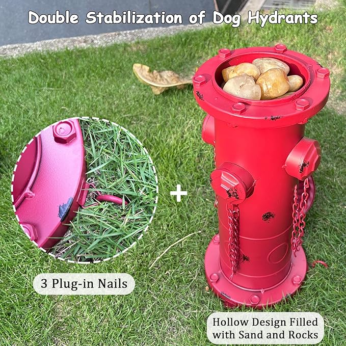Metal Dog Fire Hydrant, Large Dog Training Tool - Image 5