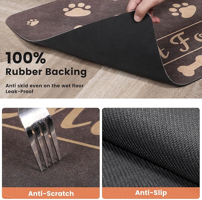 Pet Feeding Mat-Absorbent Pet Placemat - Image 5