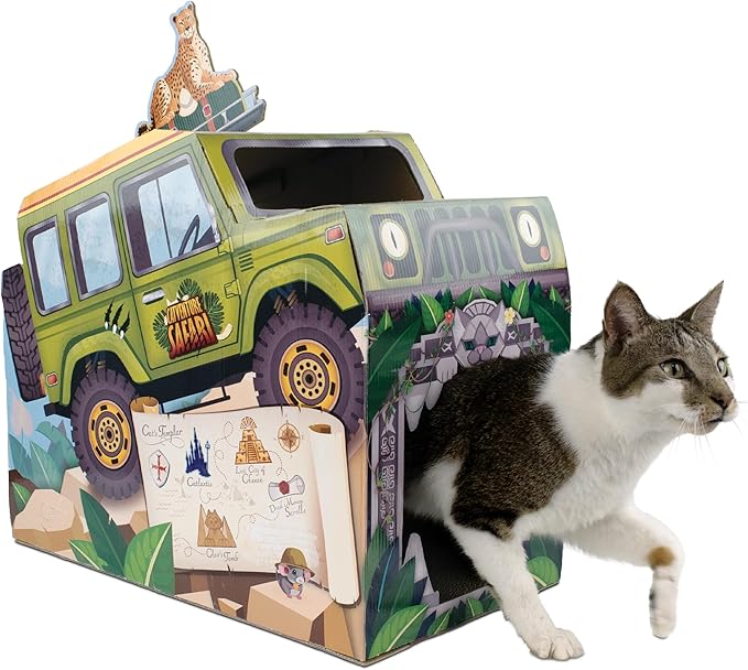 HappyCat Safari Truck Cat Scratcher House by RoyalPetIncorporated