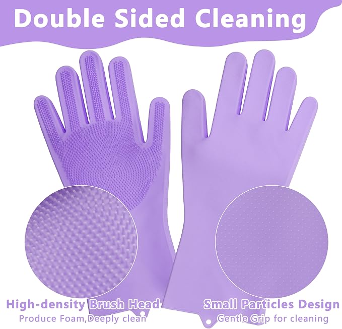 Pet Grooming Gloves—Heat Resistant Dog Washing Gloves - Image 4