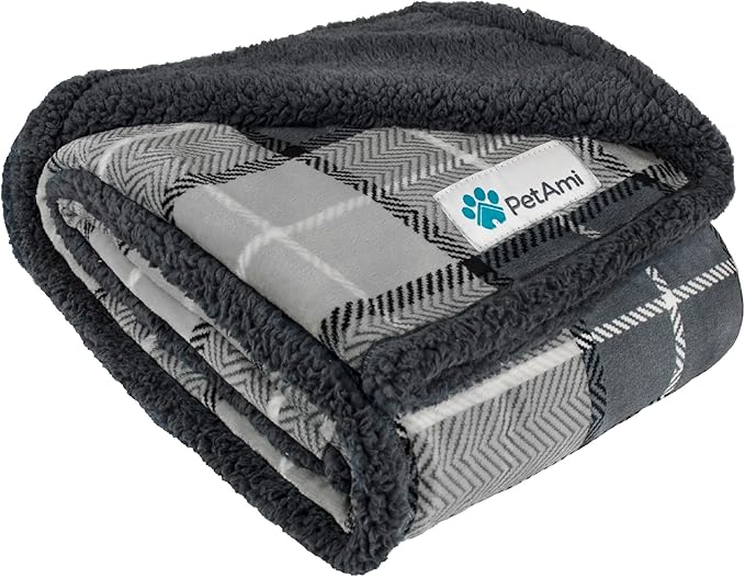 PetAmi Dog Blanket for Bed, XL Pet Blanket Large Dogs, Fleece Furniture Couch by PetAmi