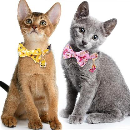 Faygarsle 2 Pack Breakaway Bowtie Cat Collar - Image 6