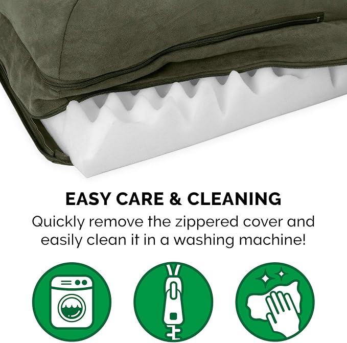 Furhaven Orthopedic Dog Bed for Large/Medium Dogs w/ Removable Bolsters & - Image 8