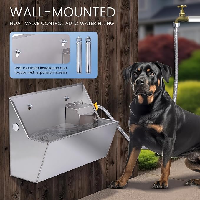 Automatic Water Dispenser for Dog, 2.1 Gallon Dog Water Bowl Dispenser for - Image 6