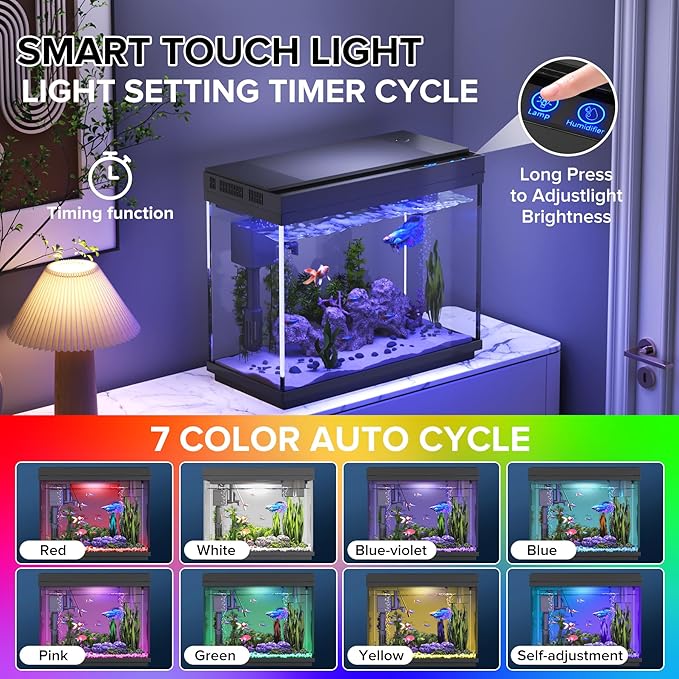 Fish Tank 2.4 Gallon Aquarium - Image 4