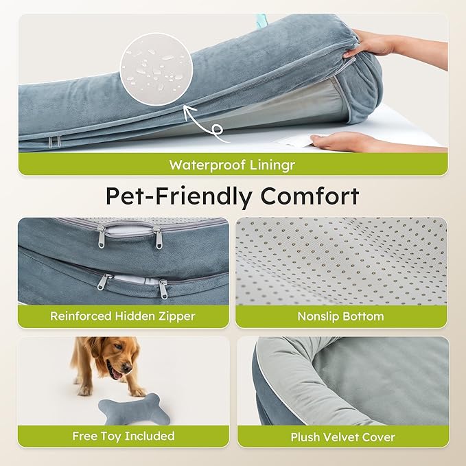 XXL Orthopedic Dog Bed, 53 in. Dog Bed - Image 5