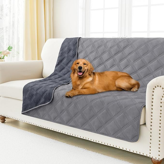 Smiry Waterproof Dog Bed Cover Blanket 68x82, Soft Reversible Pet Blanket by Smiry