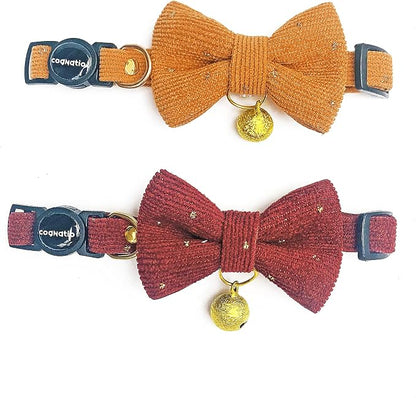 Safety Quick Release Cat Collars, Soft Kitten Collars by Cognatio