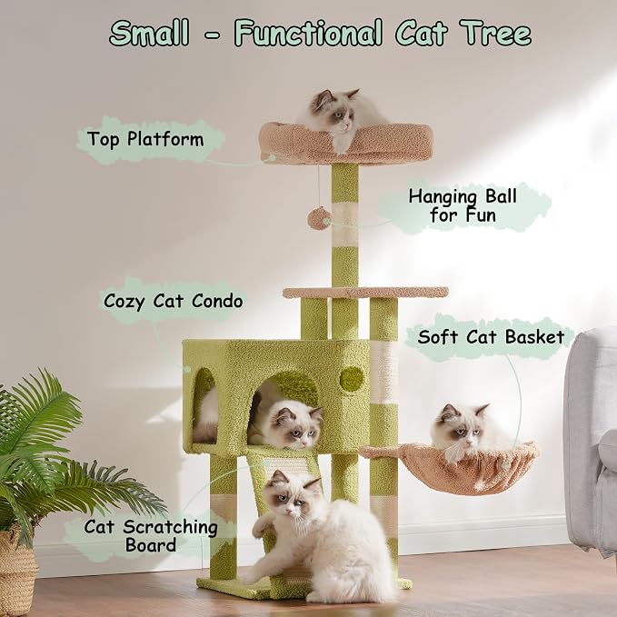 Cat Tree, 41.3" Cat Tower for Indoor Kittens - Image 3