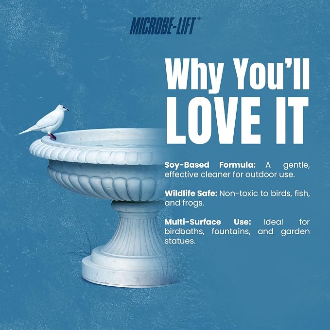 Microbe-Lift Soy-Based Birdbath & Statuary Cleaner – 32 Oz – Safe - Image 3