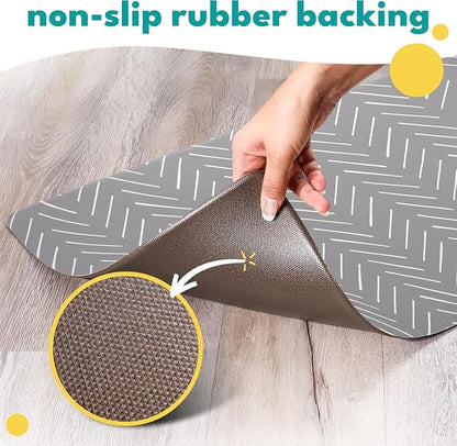NALALAS Dog Mat for Food and Water, Cat Feeding Mat | Waterproof Dog Bowl Mat | - Image 3