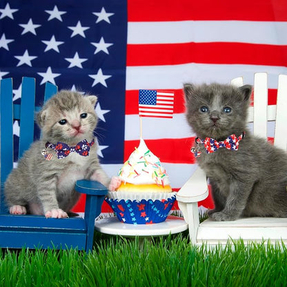 ADOGGYGO American Flag Cat Collar Breakaway - Image 3