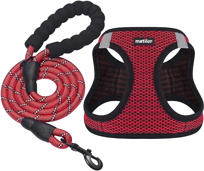 Dog Harness Step-in Breathable Puppy Cat Dog Vest Harnesses by matilor