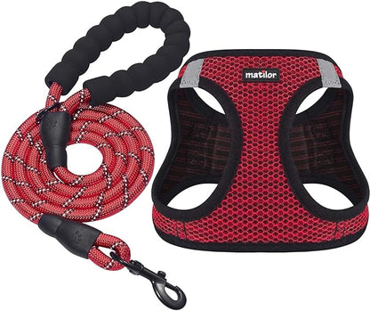 Dog Harness Step-in Breathable Puppy Cat Dog Vest Harnesses by matilor