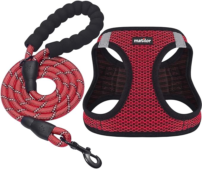 Dog Harness Step-in Breathable Puppy Cat Dog Vest Harnesses by matilor