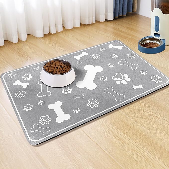 Pet Feeding Mat, Rapid Absorbent Mats by VoanosHome